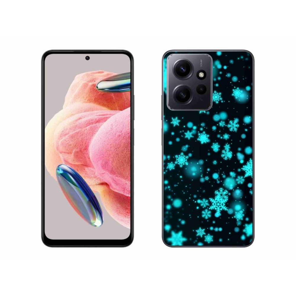 Gél borítás mmCase a Xiaomi Redmi Note 12 4G-hez - hópelyhek 1
