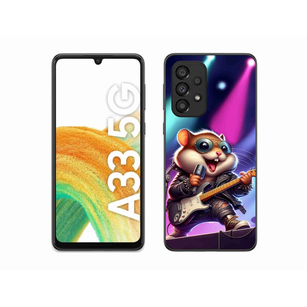 Gél borítás mmCase Samsung Galaxy A33 5G - hamster rockerhez