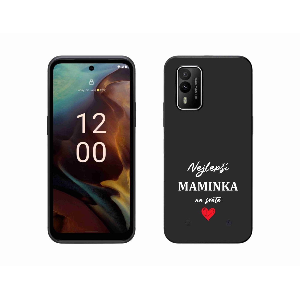 Gélborítás mmCase a Nokia XR21 készülékhez - legjobb anya 1 fekete háttér