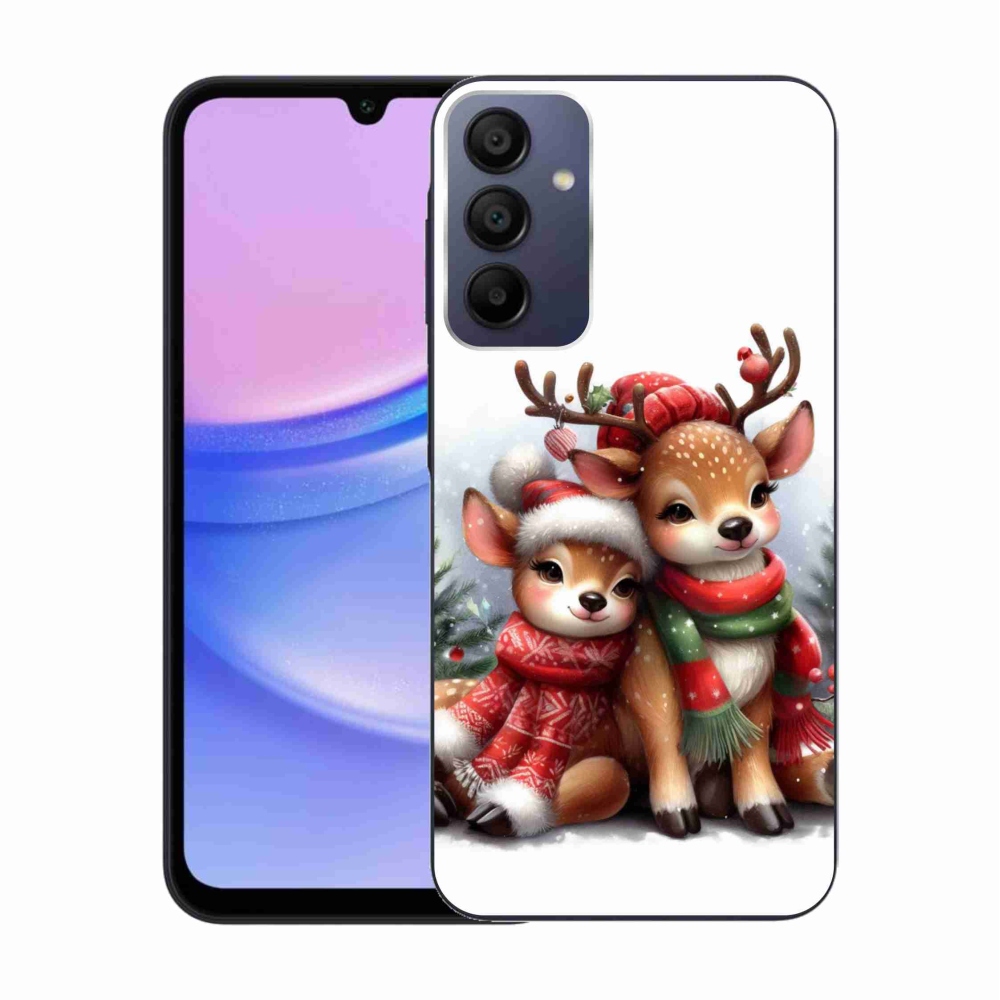 Gél borítás mmCase Samsung Galaxy A15 4G/5G - karácsonyi rénszarvashoz