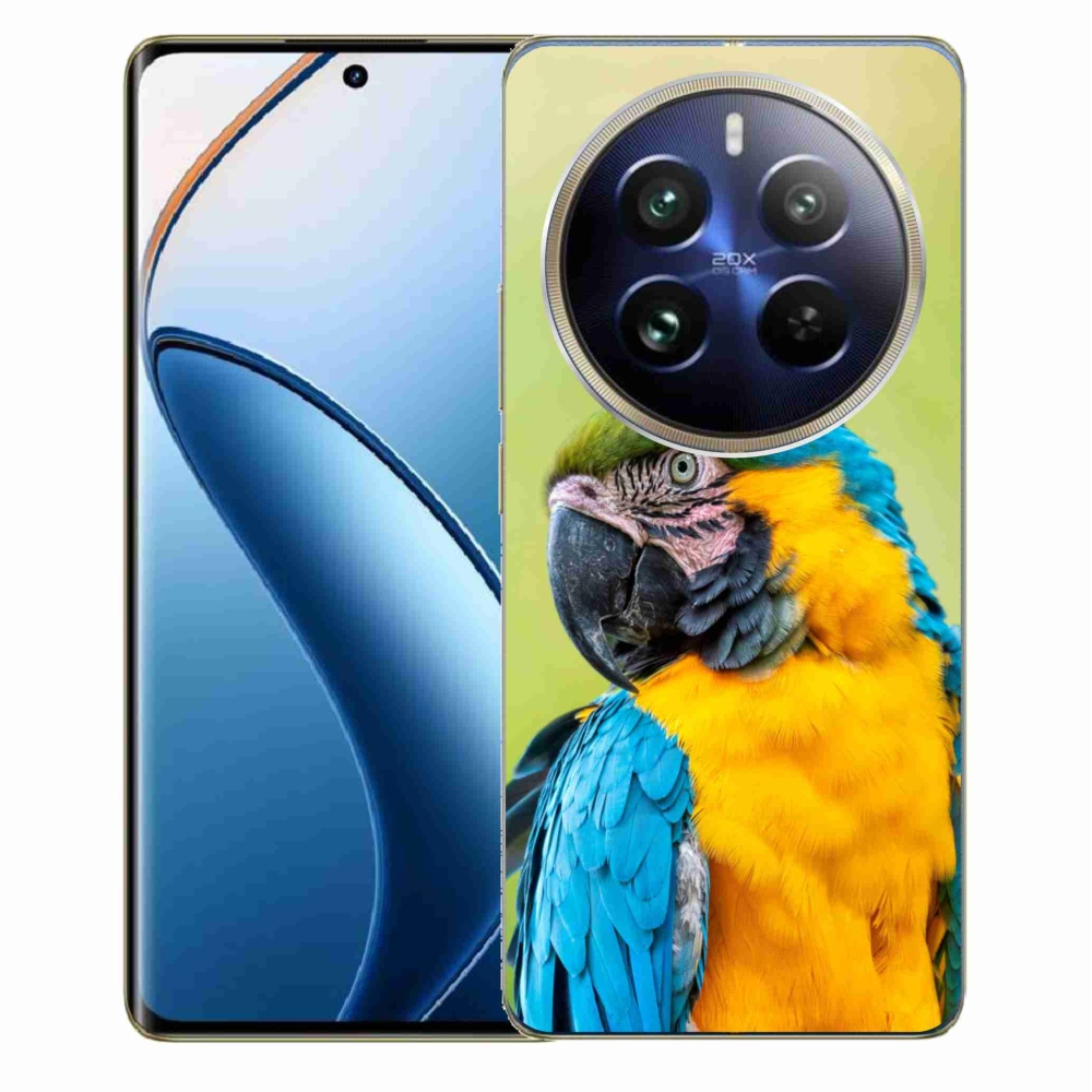 Gél tok mmCase a Realme 12 Pro 5G/12 Pro+ 5G számára - papagáj ara 2