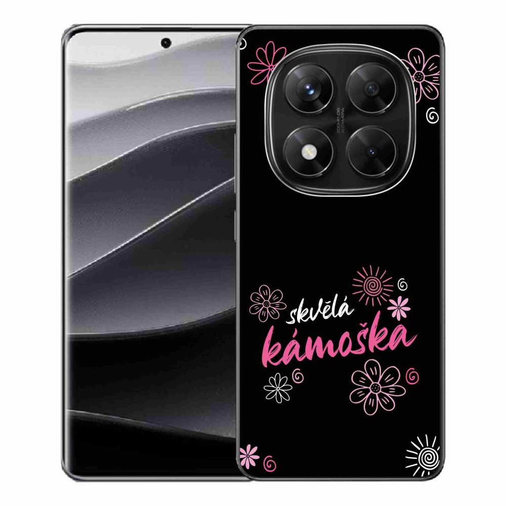 Gél borítás mmCase a Xiaomi Redmi Note 14 Pro 5G/Poco X7 5G - nagyszerű barát fekete háttérrel