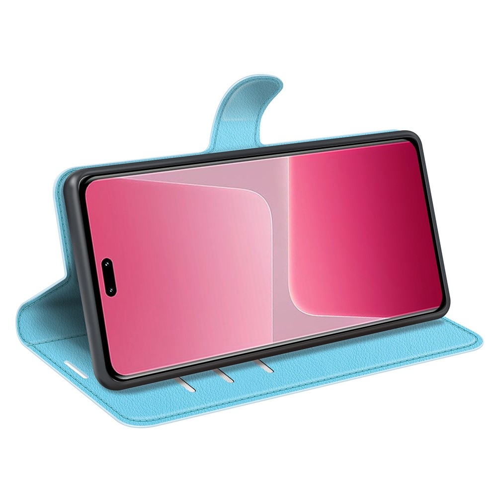 Litchi könyv tok a Xiaomi 13 Lite-hoz - kék