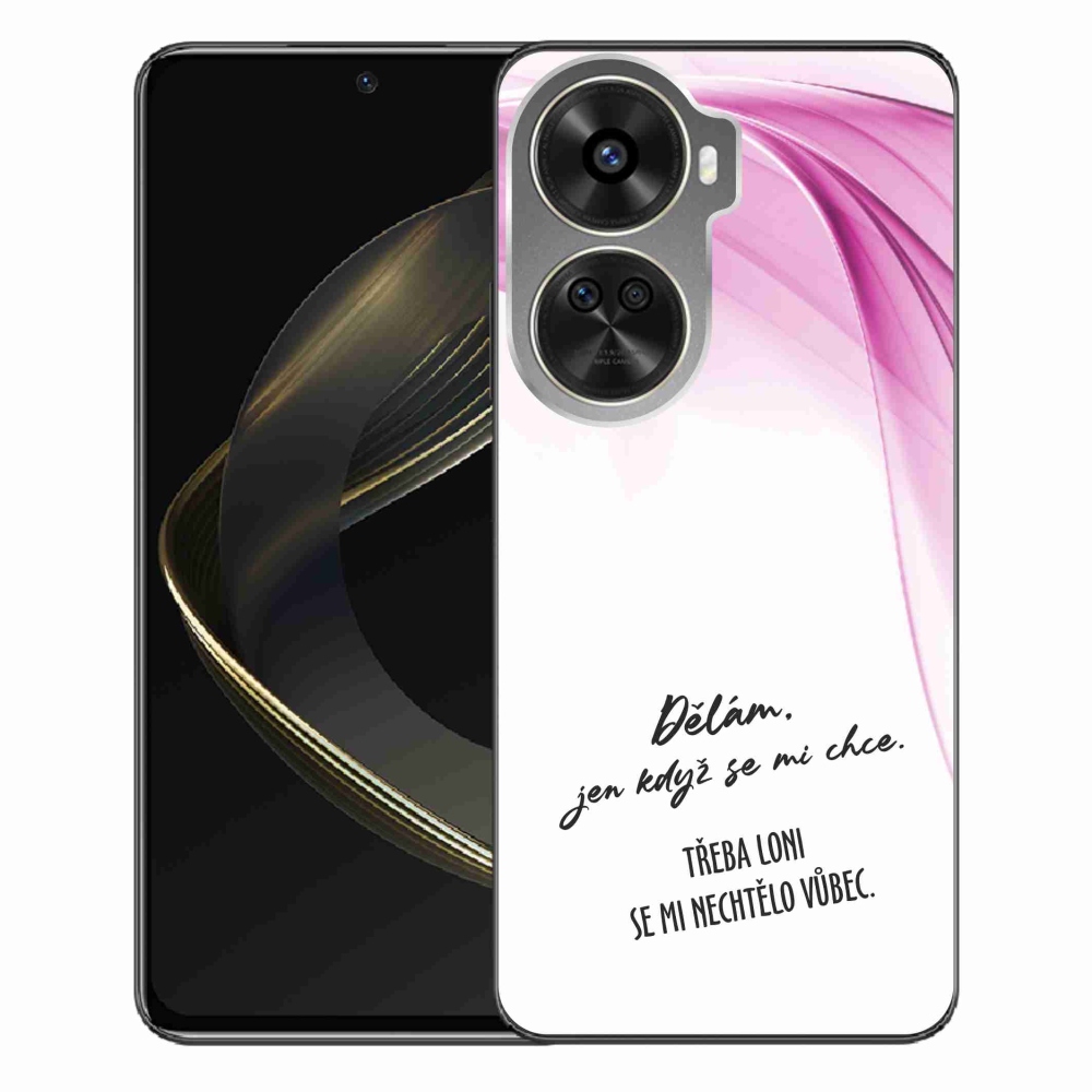 Gél borító mmCase a Huawei Nova 12 SE-hez - vicces szöveg 12 fehér háttérrel