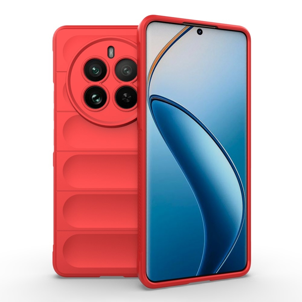 Rugg tartós zselés tok a Realme 12 Pro 5G/12 Pro+ 5G modellhez - piros színű