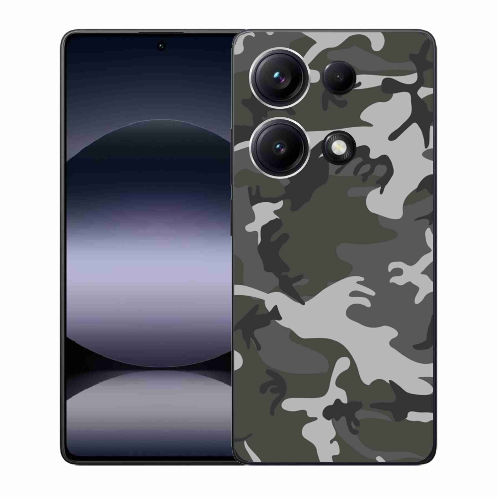 Zselés borítás mmCase a Xiaomi Redmi Note 14S-hez - terepszínű mintával