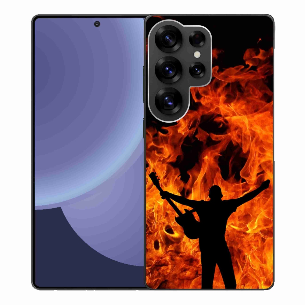 Gél borítás mmCase Samsung Galaxy S25 Ultra - zenész és tűz
