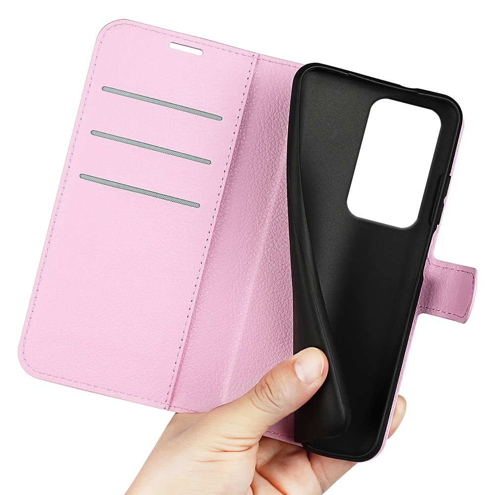 Litchi könyvtáska Honor 200 Lite 5G - rózsaszínű