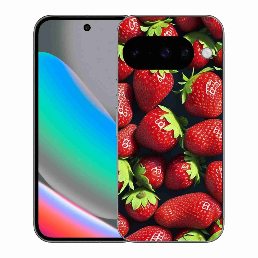 Zselés borítás mmCase a Google Pixel 10 készülékhez - eper