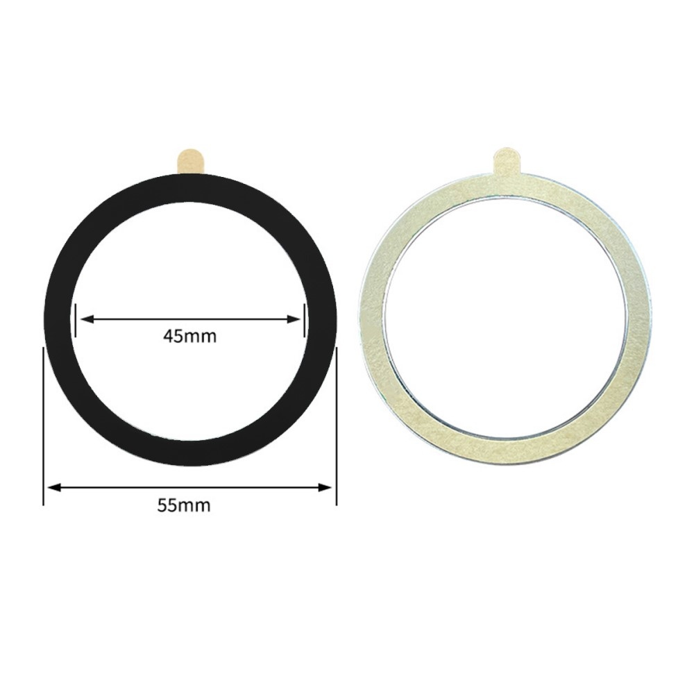 Gyűrűs öntapadós mágneses gyűrű MagSafe-hoz - fekete