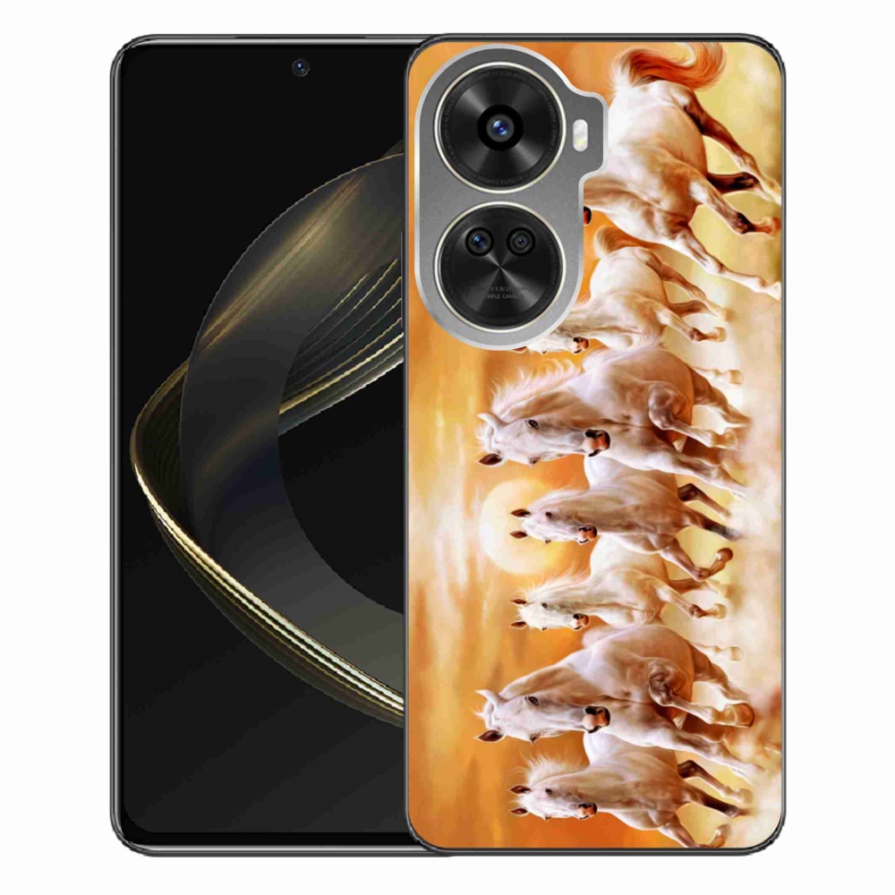 Gél tok mmCase a Huawei Nova 12 SE számára - lovak 2