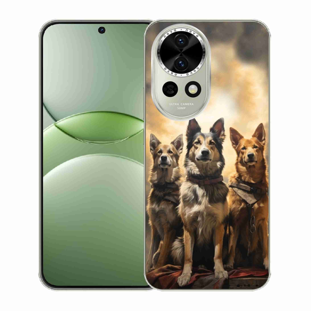 Gél borítás mmCase a Huawei Nova 13 5G-n - három kutya
