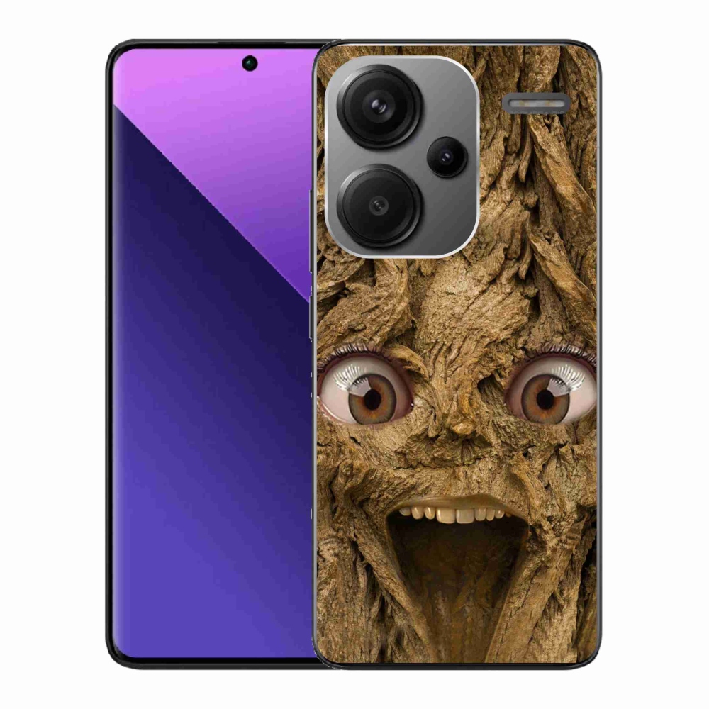 Gél borítás mmCase a Xiaomi Redmi Note 13 Pro+ 5G számára - vidám fa szemekkel