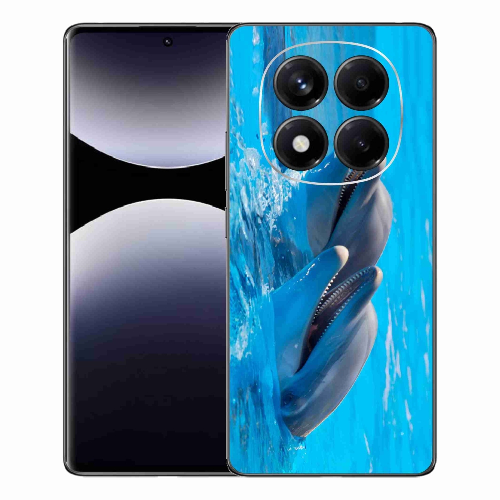 Gél borítás mmCase a Xiaomi Redmi Note 14 Pro számára - delfinek