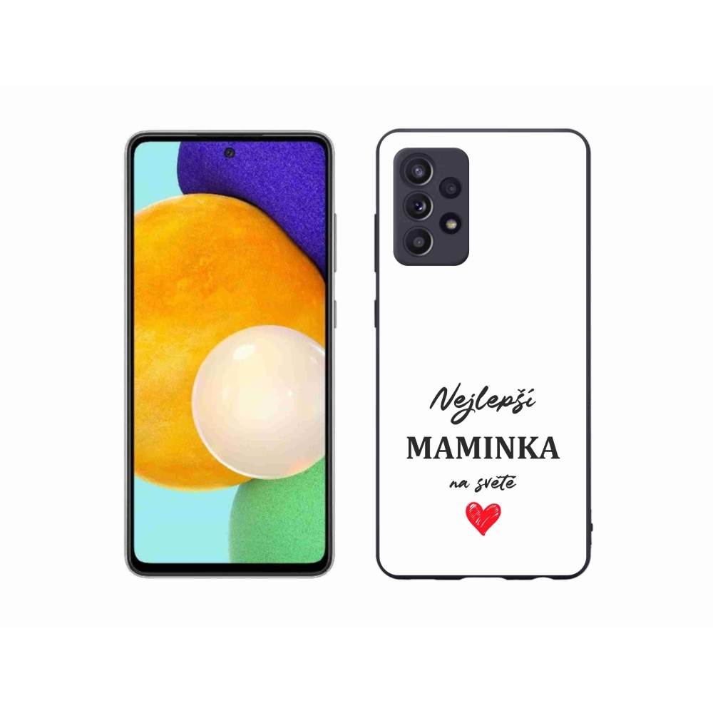 Gél borító mmCase Samsung Galaxy A52s 5G - legjobb anya 1 fehér háttér
