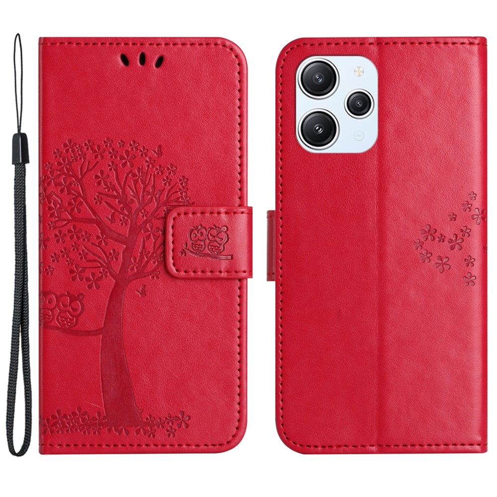 Fa könyv tok a Xiaomi Redmi 12 4G/5G készülékhez - piros