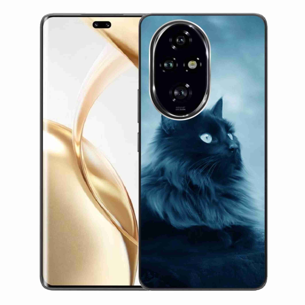 Gél tok mmCase a Honor 200 Pro 5G készülékhez - fekete cat 1