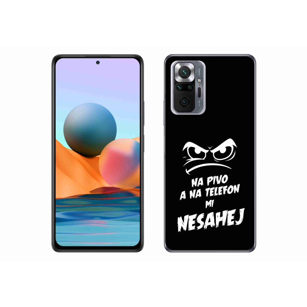 Gél borítás mmCase a Xiaomi Redmi Note 10 Pro - sör motívum 2 fekete háttérrel