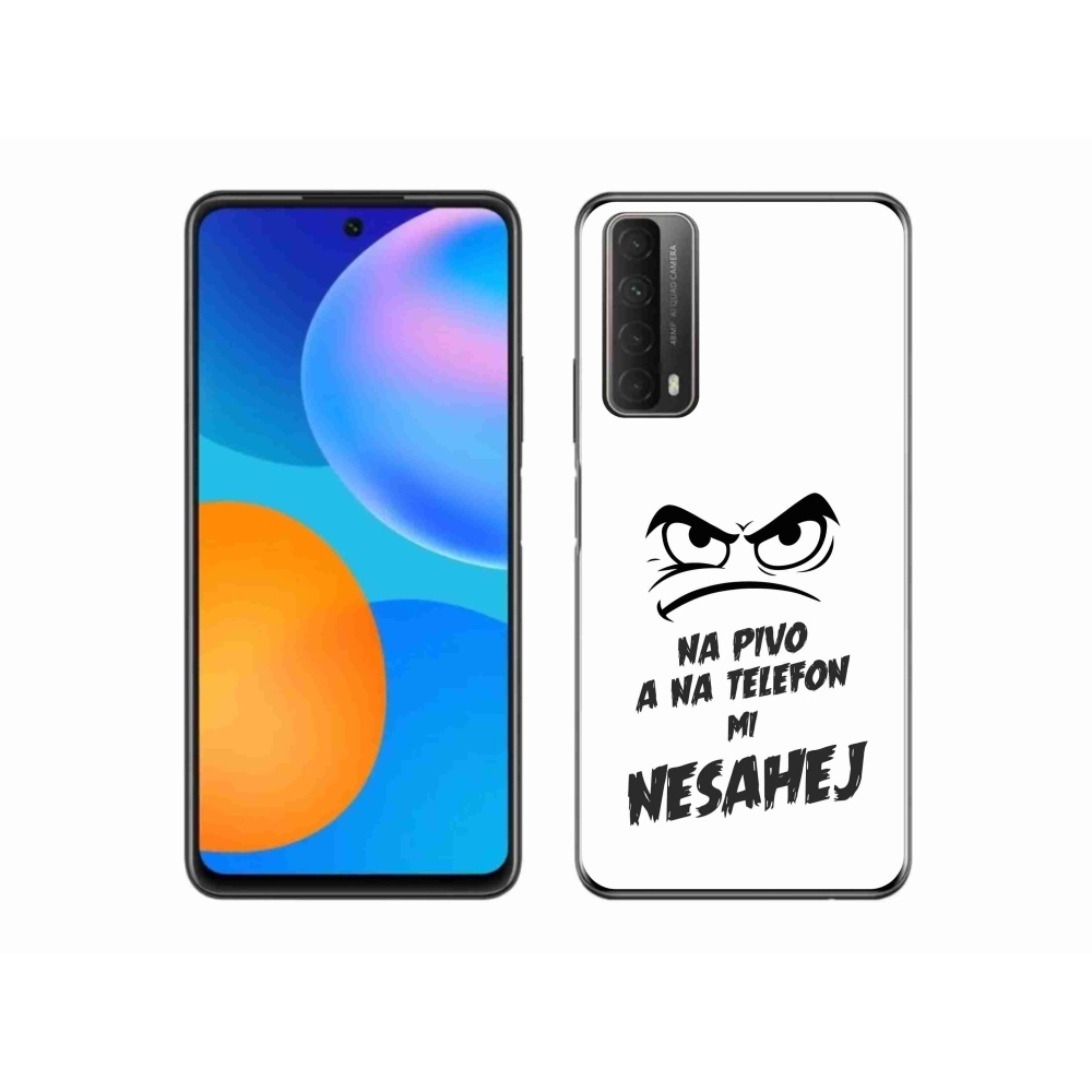 Gél borító mmCase a Huawei P Smart (2021) - sör motívum 2 fehér háttérrel