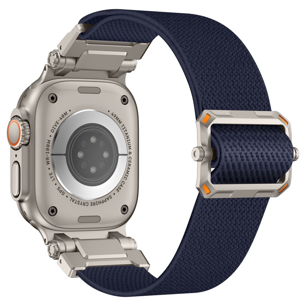 Titán nejlon szíj Apple Watch Ultra/Ultra 2 49mm/SE/SE 2022/2023 44mm/10 46mm/9/8/7 45mm/6/5/4 44mm/3/2/1 42 mm - kék