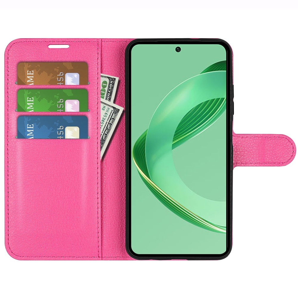 Litchi könyv tok a Huawei Nova 12 SE-hez - rózsaszínű