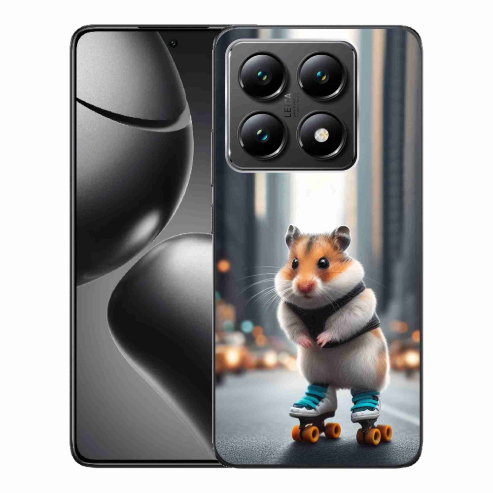 Gél borítás mmCase a Xiaomi 14T-hez - hörcsög a korcsolyán