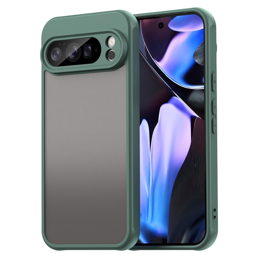 Zselés tok kemény hátlappal a Google Pixel 10 Pro XL számára - zöld színű