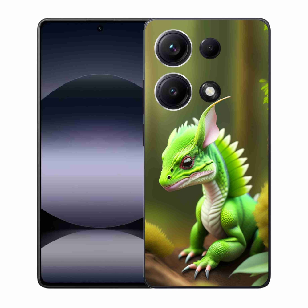 Gél borítás mmCase a Xiaomi Redmi Note 14S-hez - zöld sárkány