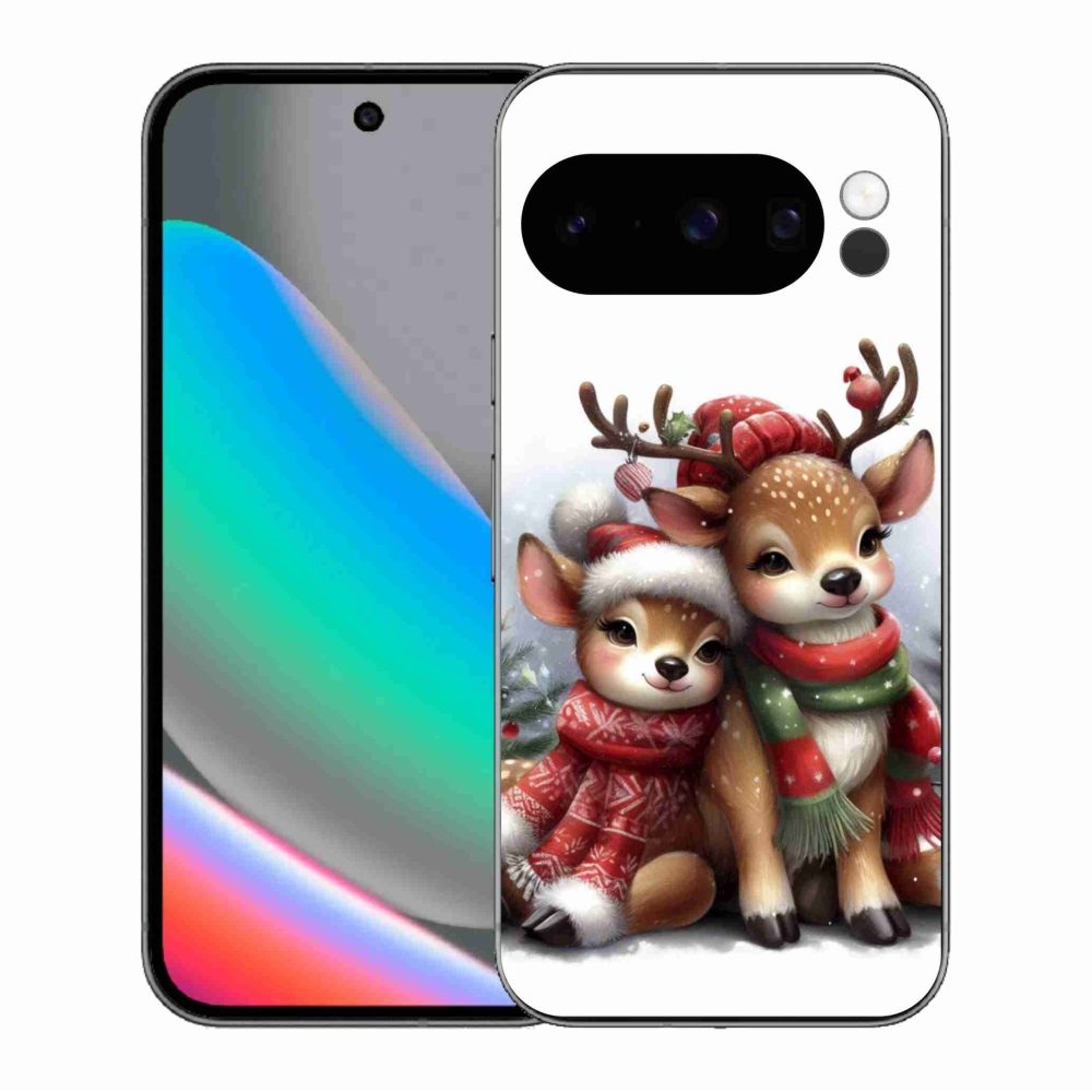 Zselés borítás mmCase a Google Pixel 10 Pro számára - karácsonyi rénszarvas