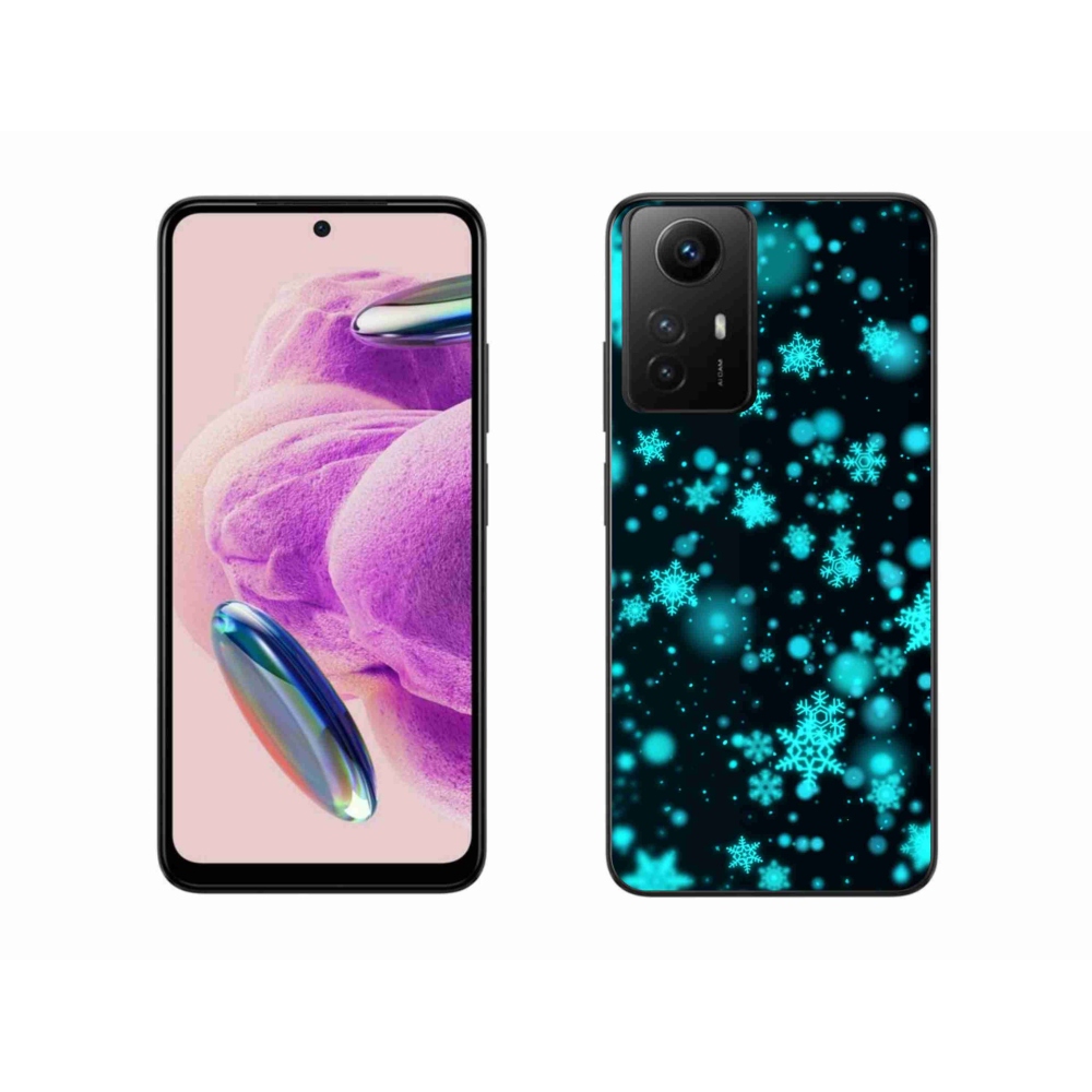 Gél borítás mmCase a Xiaomi Redmi Note 12S-hez - hópelyhek 1