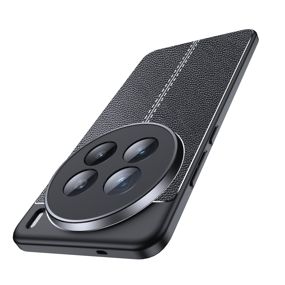 Litchi tartós zselés tok a Vivo X200 Pro 5G készülékhez - fekete