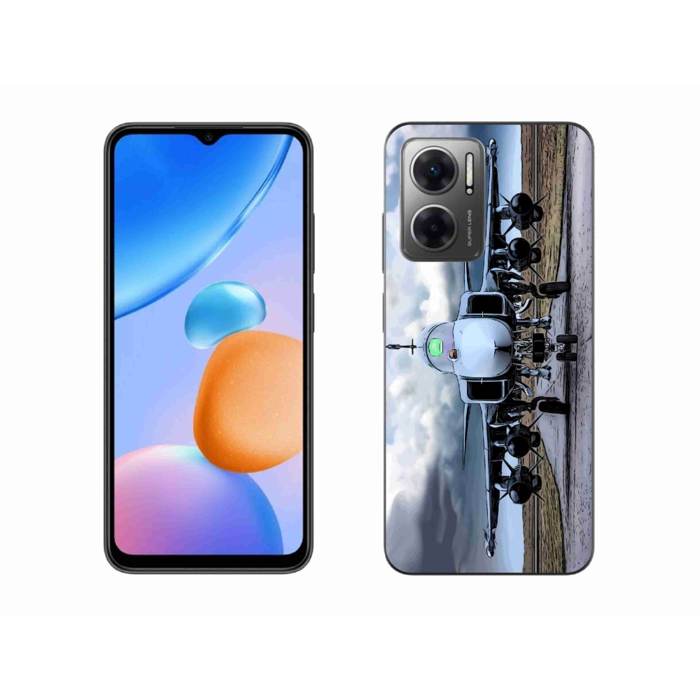 Gél borítás mmCase a Xiaomi Redmi 10 5G-hez - katonai repülőgépekhez