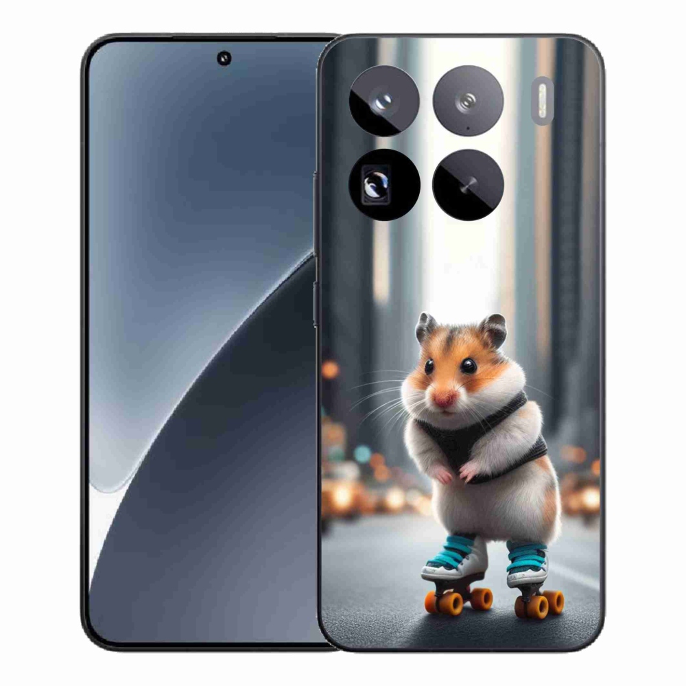 Gél borítás mmCase a Xiaomi 15 Pro számára - hörcsög a korcsolyán