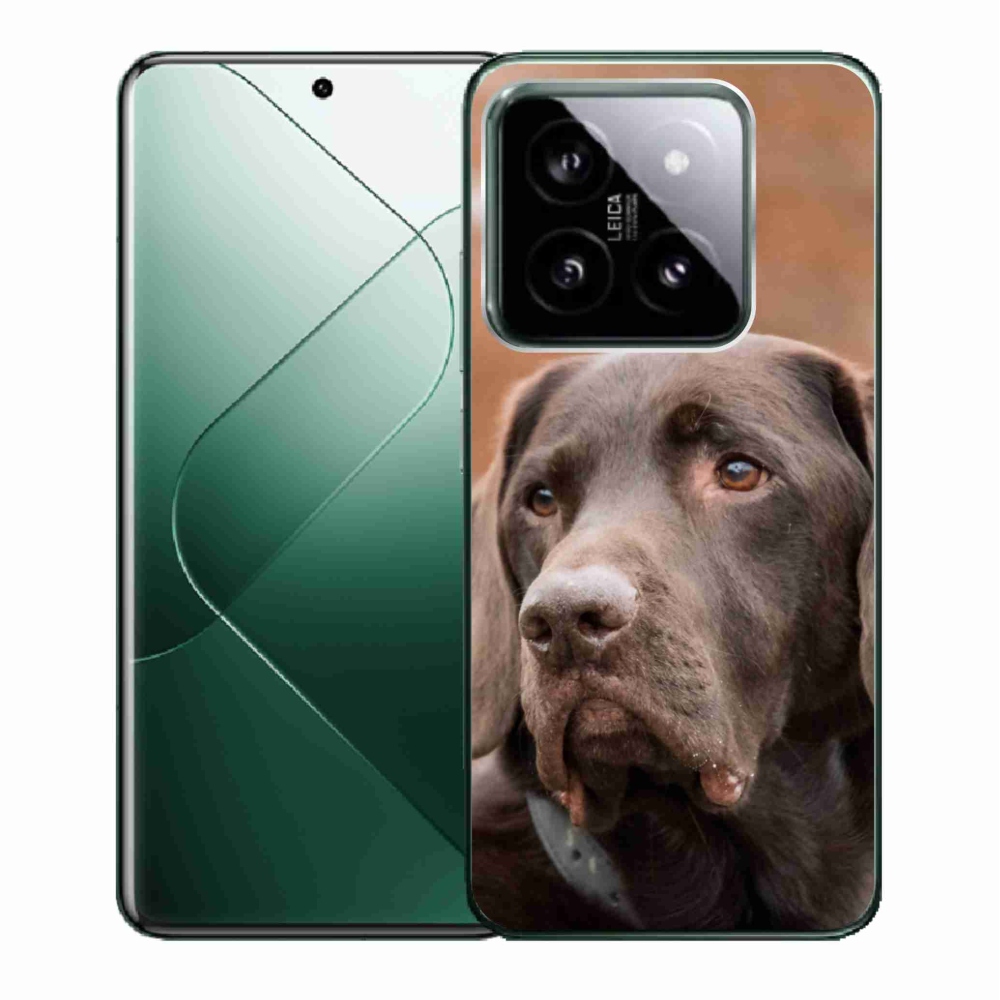 Gél tok mmCase a Xiaomi 14-hez - barna labrador