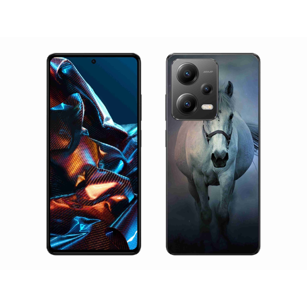 Gél tok mmCase a Xiaomi Redmi Note 12 Pro 5G-hez - futó fehér ló