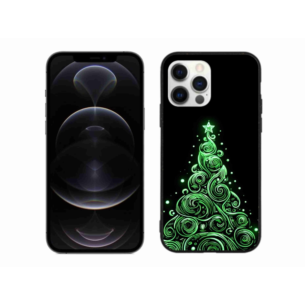 Gél borítás mmCase iPhone 12 Pro Max készülékhez - neon karácsonyfa 3