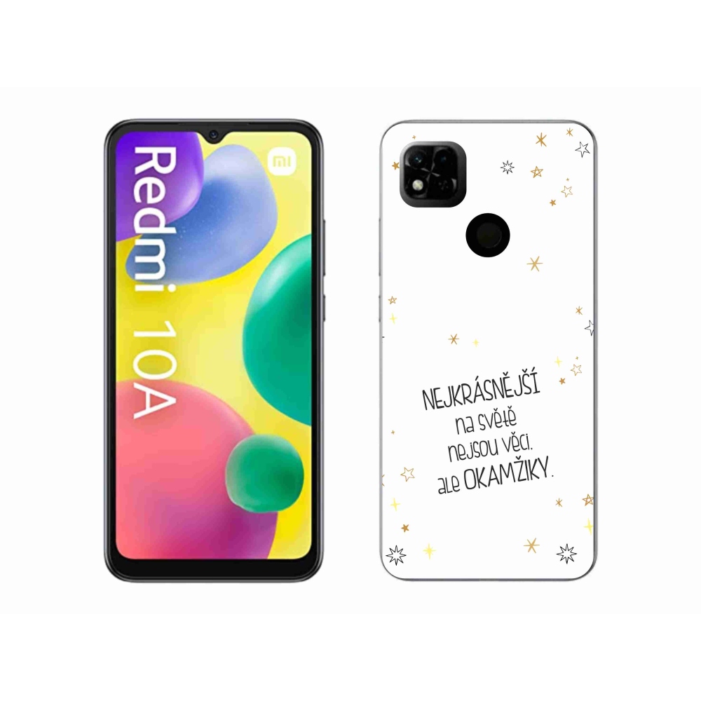 Gél borító mmCase a Xiaomi Redmi 10A - idézem 4 fehér háttérrel