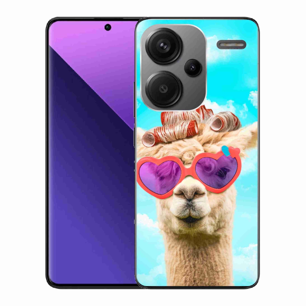 Gél borítás mmCase a Xiaomi Redmi Note 13 Pro+ 5G - szemüveges láma számára
