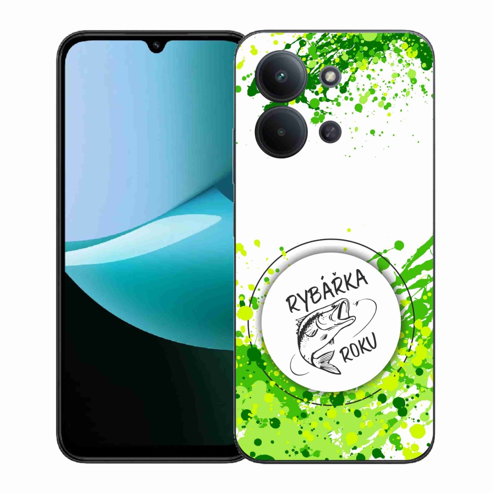 Gél borítás mmCase a Xiaomi Redmi 15C 4G (171mm)/Poco C85 4G (171mm) - az év horgásza fehér háttérrel