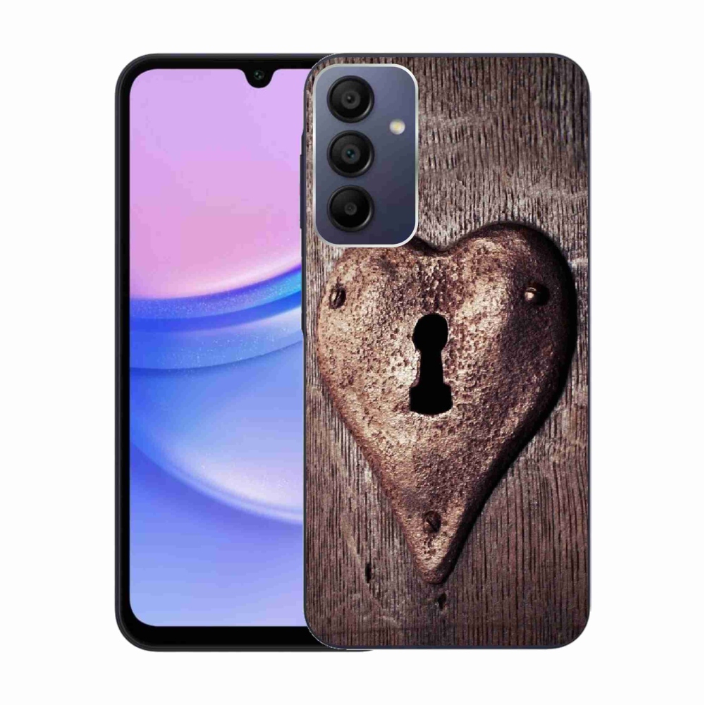 Zselés borítás mmCase Samsung Galaxy A15 4G/5G készülékhez - szív alakú zár