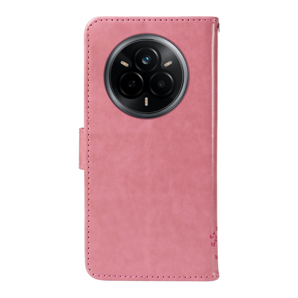 Fák könyvtáska a Realme 14 Pro 5G-hez - rózsaszín