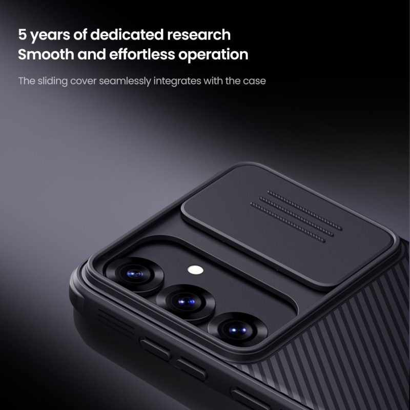 Nillkin CamShield PRO hátlap a Samsung Galaxy S25+ készülékhez Sötétzöld