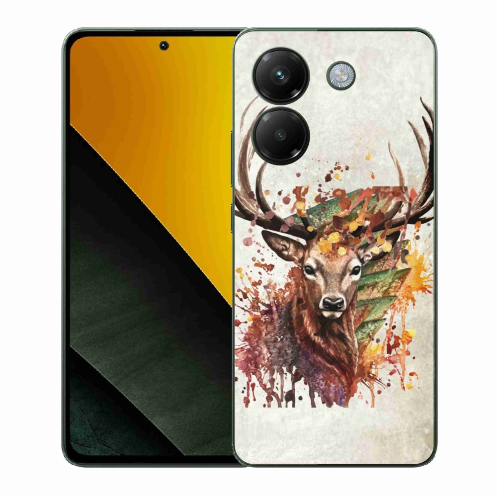 Gél borítás mmCase a Xiaomi Poco M7 Pro 5G számára - szarvas 1