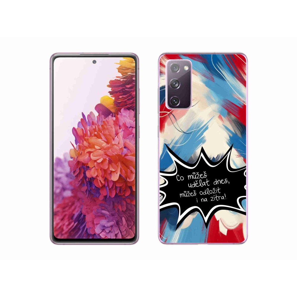 Gél borító mmCase Samsung Galaxy S20 FE - vicces szöveg 9 fekete háttér