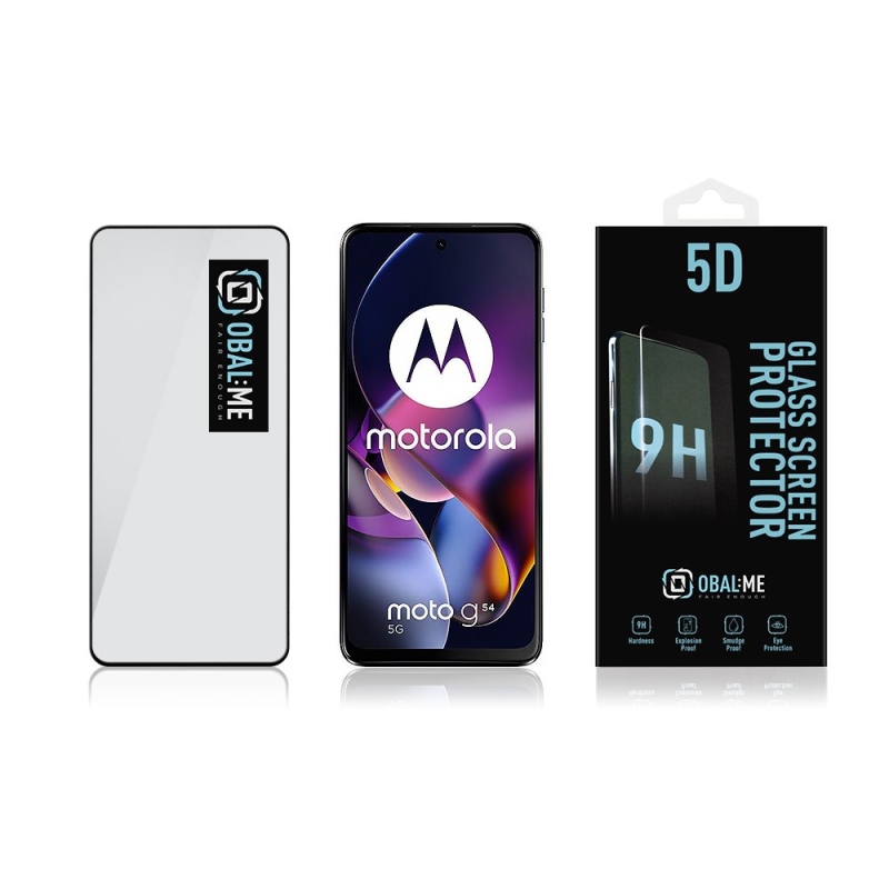 CSOMAG:ME 5D edzett üveg Motorola G54 5G/Power Edition Fekete