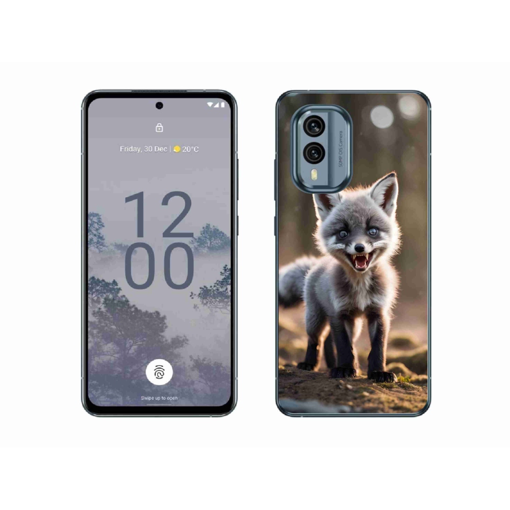 Zselés borító mmCase a Nokia X30 5G készülékhez - angry fox