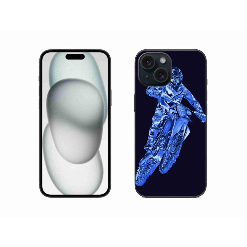 Zselés borítás mmCase iPhone 15 készülékhez - motocross 1