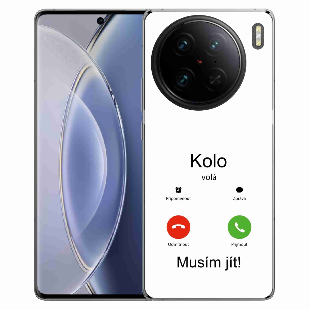 Zselés borítás mmCase a Vivo X90 Pro-n - a kerék a fehér hátteret hívja fel