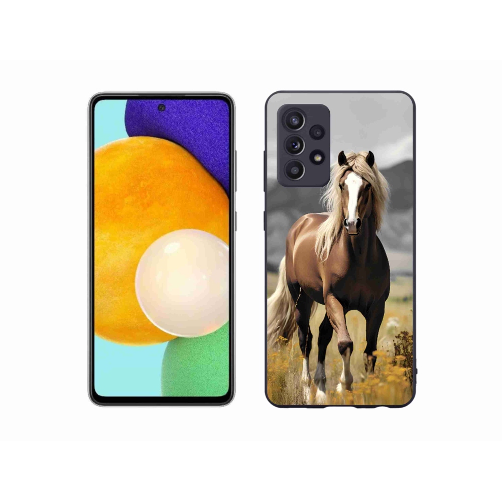 Gél védőhuzat mmCase Samsung Galaxy A52/A52 5G - barna ló 1