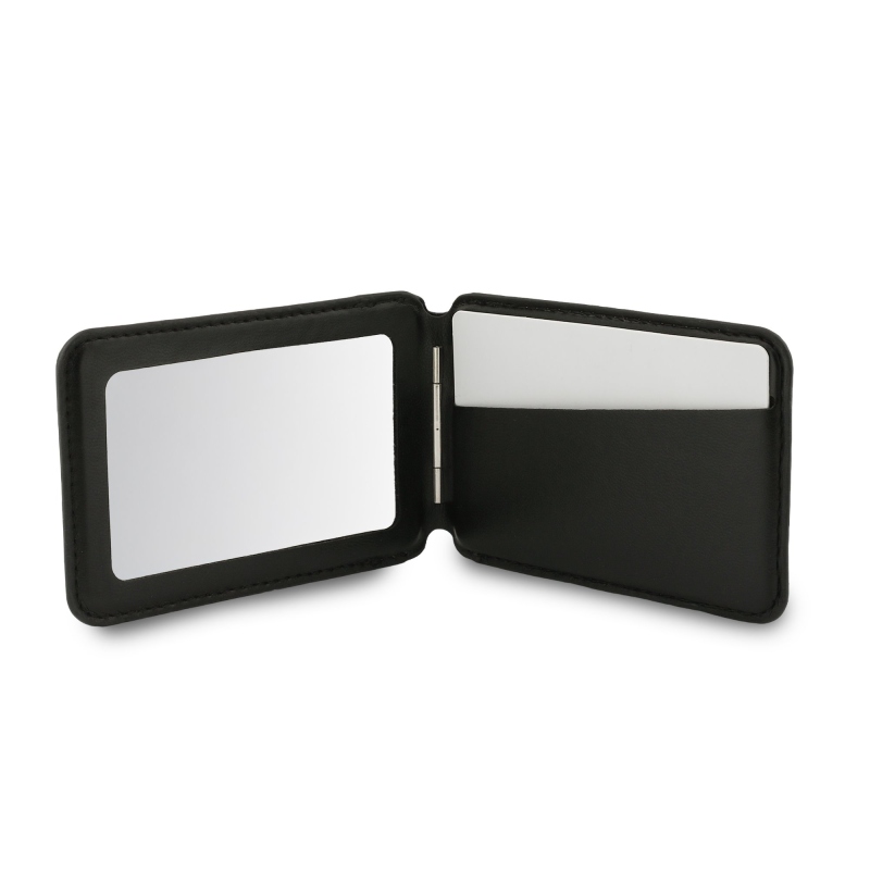 Guess PU 4G Mirror MagSafe Cardslot pénztárca állvánnyal Fekete